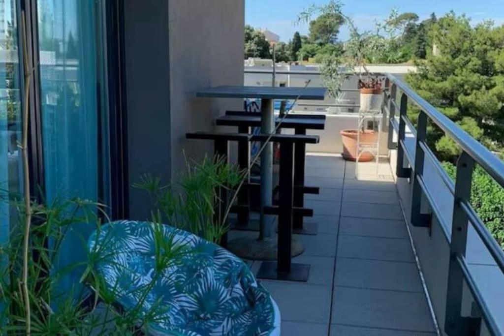 Magnifique Rooftop Duplex Climatise Familial, Aux Arceaux Montpellier Ngoại thất bức ảnh